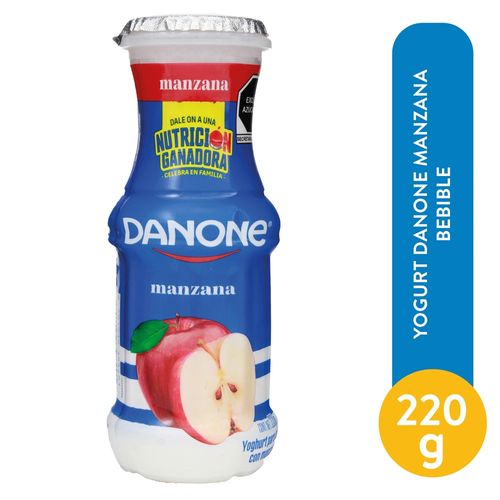 Yogurt Danone Manzana Bebible - 220 g