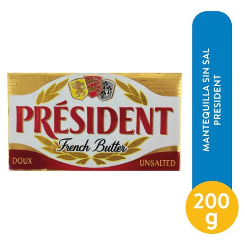 Mantequilla President sin sal cremosa - 200 g