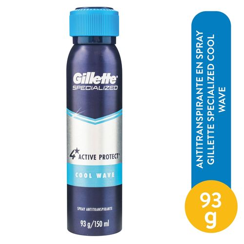 Antitranspirante En Spray Gillette Specialized Cool Wave - 93 g