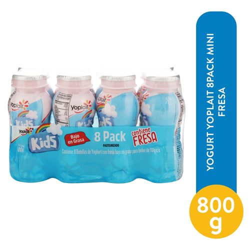 Yogurt Yoplait 8pack Mini Fresa 800 g