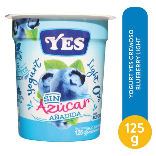 Yogurt Yes Cremoso Blueberry Light 125 g