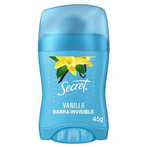 Desodorante Antitranspirante Secret en barra invisible Vainilla -45 g