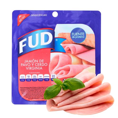 Jamón Virginia Fud, Pavo Y Cerdo -290 g