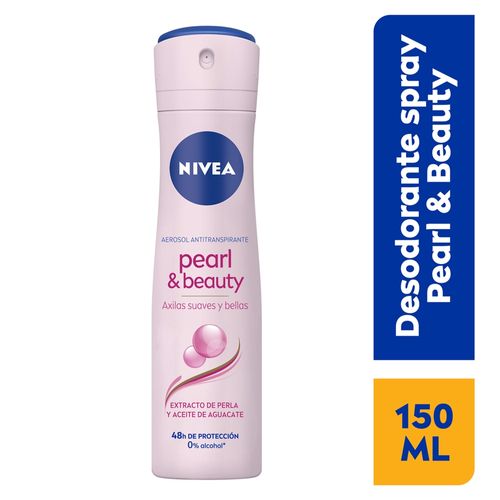 Desodorante Nivea Femenino Pearl & Beauty en Spray - 150 ml