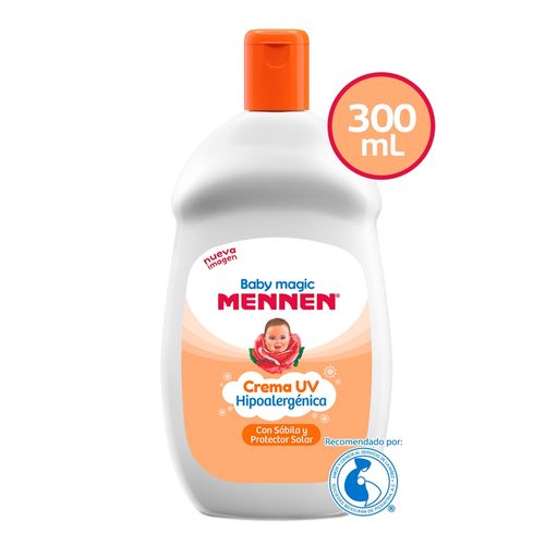 Crema Mennen  Hipoalergénica para Bebé con Sábila y Protector Solar - 300 ml