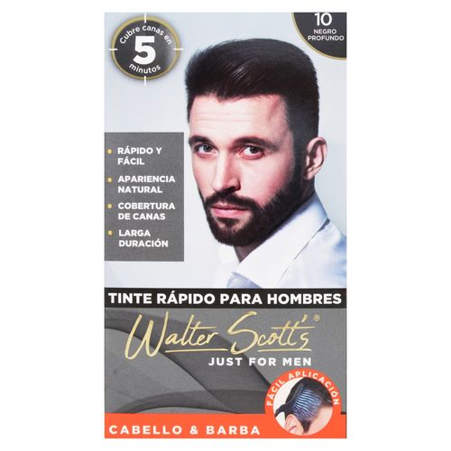 Tinte para cabello Walter Scott's para hombre negro 10 - 80 g