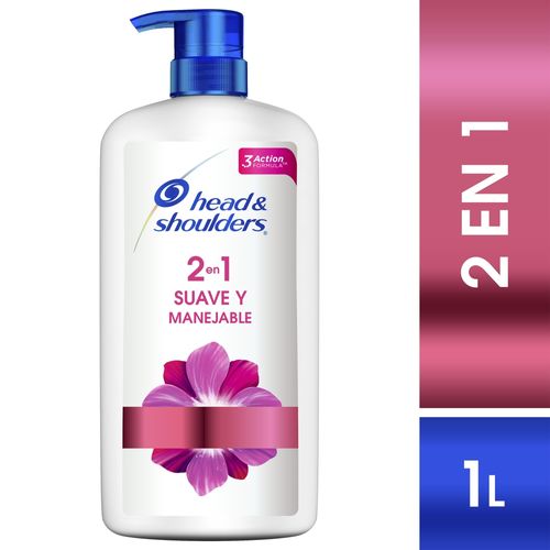 Shampoo 2En1 Head & Shoulders Suave Y Manejable - 1000Ml