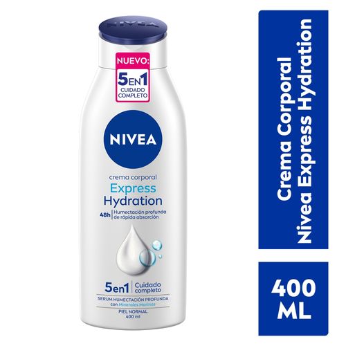 Crema Nivea Corporal Humectante Express Hidration-400 ml