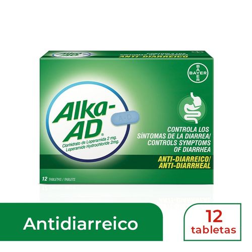 Antidiarreico Alka AD -12 Tabletas