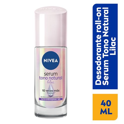 Desodorante Nivea Femenino Serum Roll-On Tono Natural Lilac - 40 ml