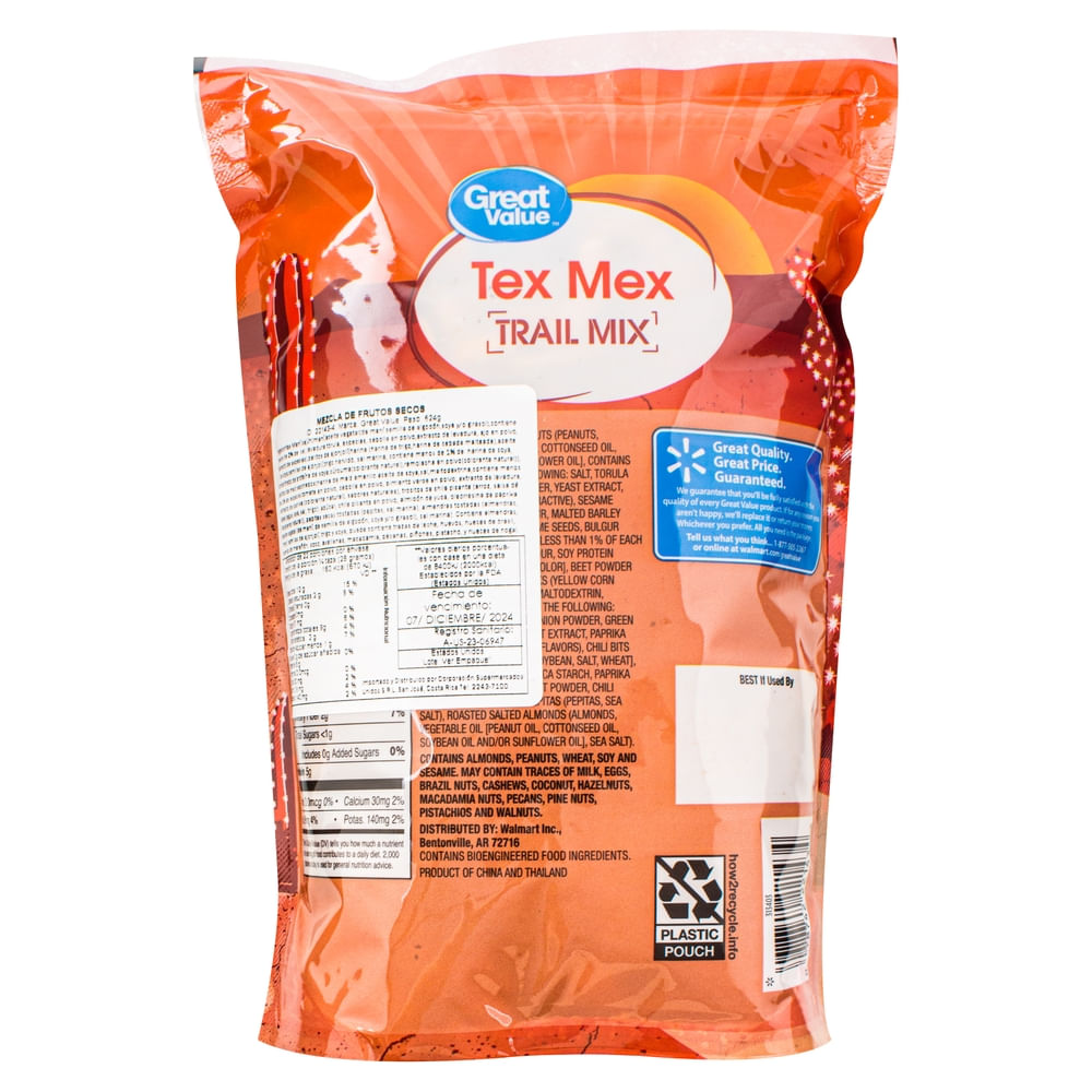 Comprar Semillas Great Value Tex Mex Trail Mix - 624 g | Walmart San ...