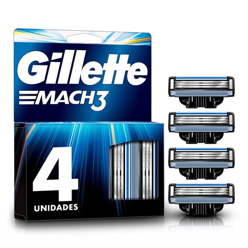 Repuestos Para Afeita Gillette Mach3 -  4 Unidades