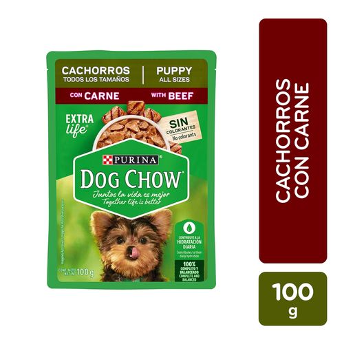 Alimento Para Mascotas Marca Dogchow Sabor A Carne - 100 g