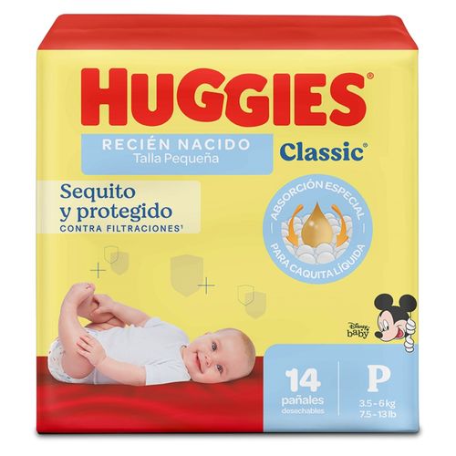 Panal Huggies Classic Regular P 14 Und