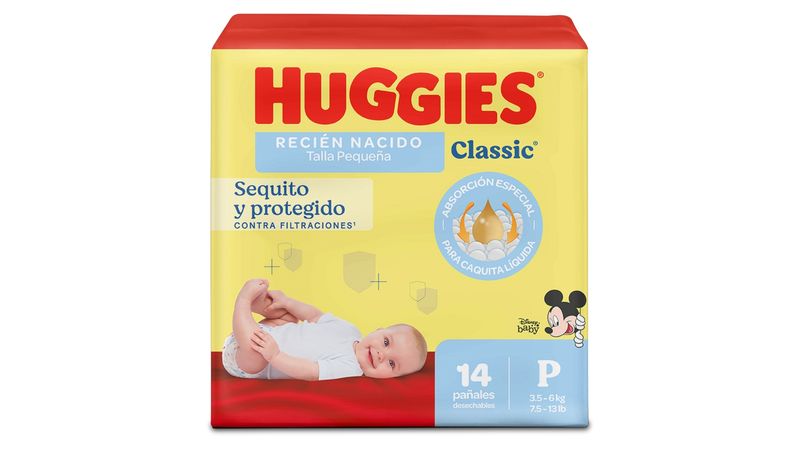 Comprar Pañales Huggies Classic Etapa 1/P 14 Uds Walmart El