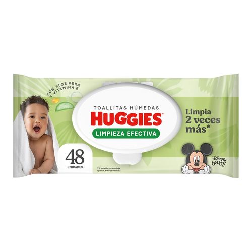 Toallas Húmedas Huggies Limpieza Efectiva - 48 Uds
