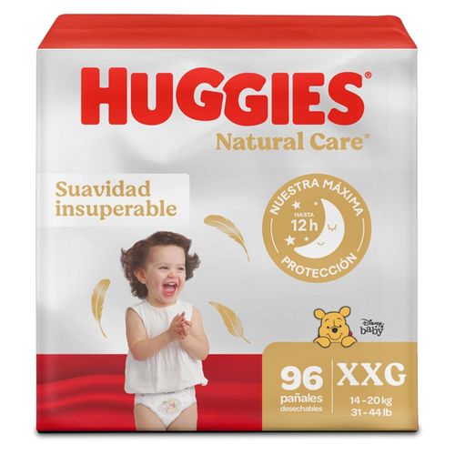 Pañales Huggies Natural Care Etapa 5/XXG Hipoalergénico, Más De 14kg- 96Uds