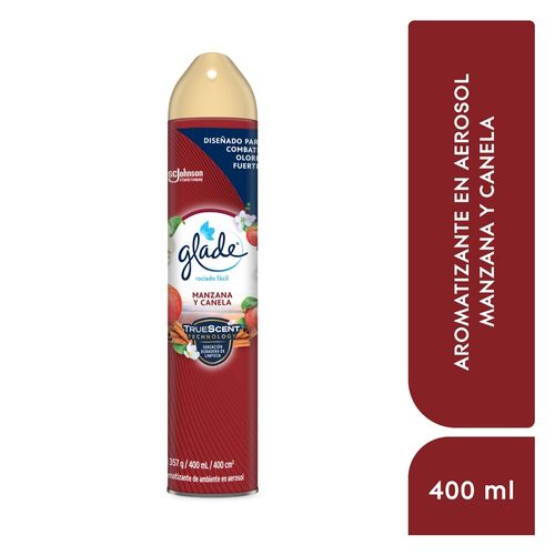 Aromatizante Glade Aerosol Manzana Y Canela - 400 ml