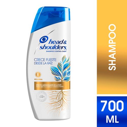 Shampoo Head & Shoulders Control Caspa Crece Fuerte Desde La Raíz - 700 ml