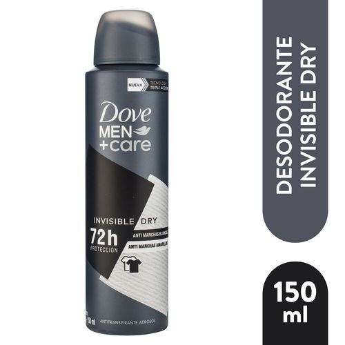 Desodorante Dove Men+Care Invisible Dry Aerosol - 150 ml