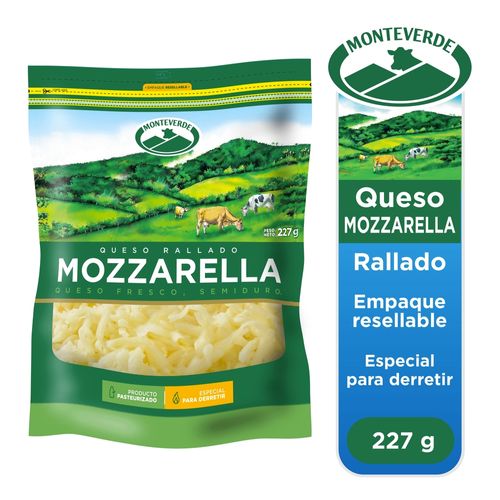 Queso Monte Verde Mozzarella Rallado - 227 g