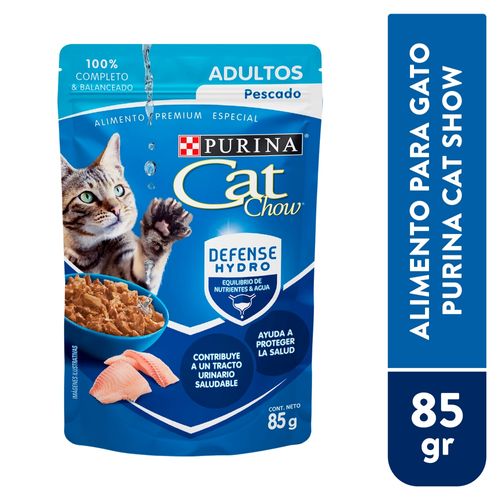 Alimento Gato Purina Cat Chow Defense Hydro Adultos Pescado 85 g