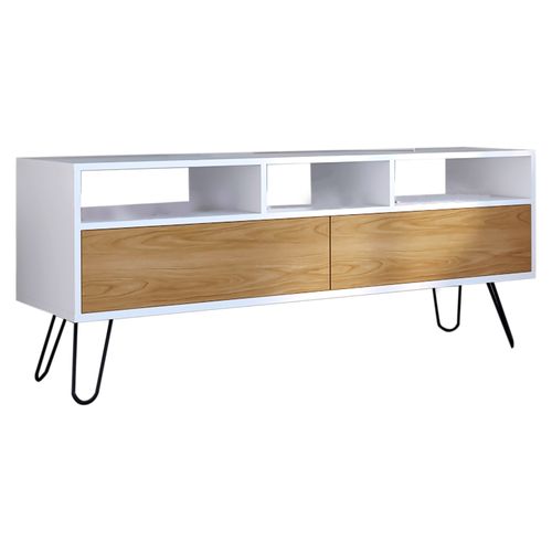 Rack De Tv Tori 60 Blanco Mq 56x137x39 cm