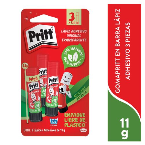 Pritt Lapiz Adhesivo 3 X 11 g Cajilla