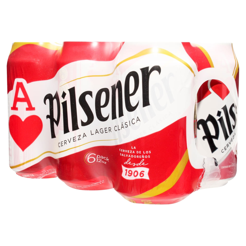Comprar Cerveza Pilsener Six Pack Lata 355 ml | Walmart El Salvador ...