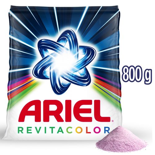 Detergente Ariel en Polvo Revitacolor - 800 g