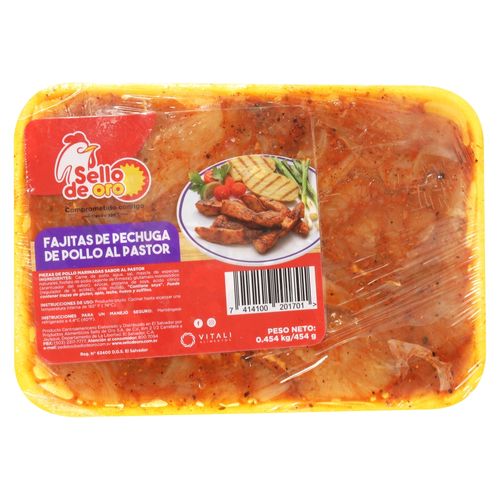 Fajita De Pollo Marinad Al Pastor 454G