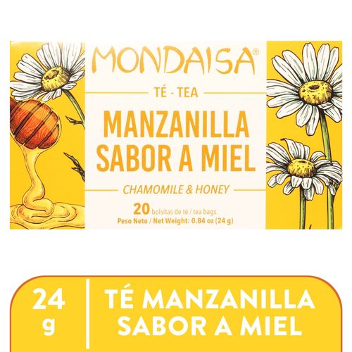 Té Mondaisa manzanilla y miel 20 Uds - 24 g