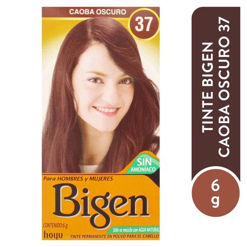 Tinte Bigen Caoba Oscuro Tono 37 6 g