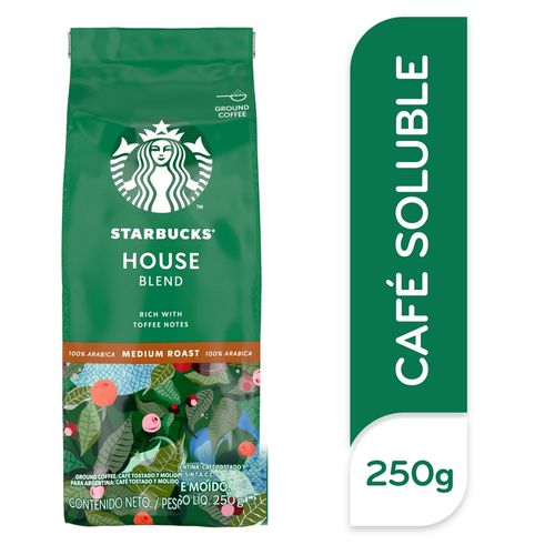 Starbucks® House Blend Tueste Medio Café Tostado Y Molido Bolsa 250 g