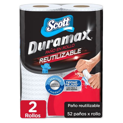 Toalla de Papel Reutilizable Scott Duramax 2 Rollos -52 hojas