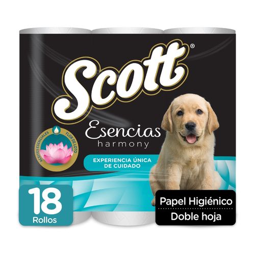 Papel Higiénico Scott Esencias Harmony Doble hoja - 18 Rollos