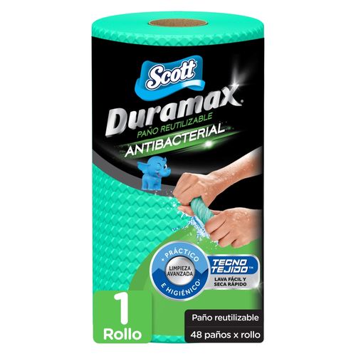 Toalla de Papel Reutilizable Scott Duramax Antibacterial 1 Rollo -48 hojas