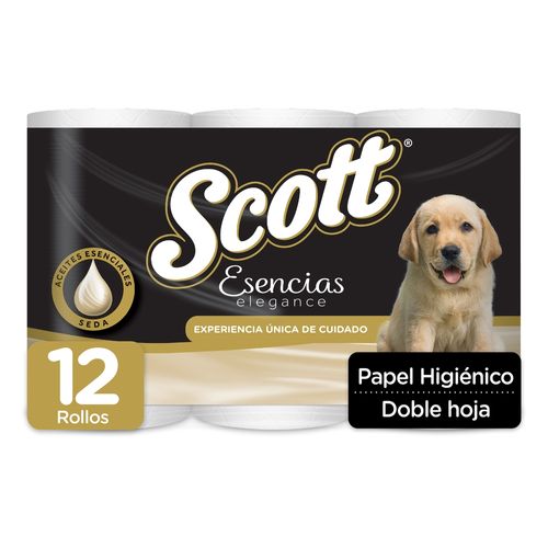 Papel Higiénico Scott Esencias Doble hoja -12 Rollos