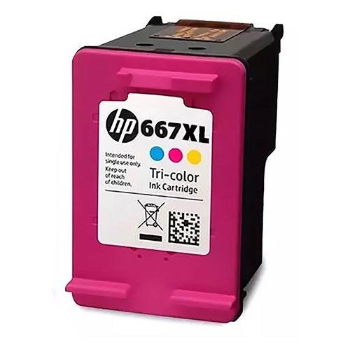 Tinta HP 667Xl Co 1275 2375 2774 Al 2776