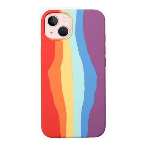 Funda Durabrand Para Celular Iphone 13 , Diseño Arcoiris , Modelo :  Int-Yr09