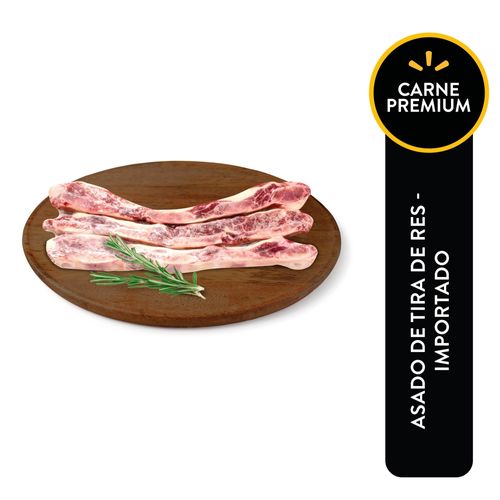 Asado De Tira de Res Importado, Precio Indicado Por Libra (454 g)