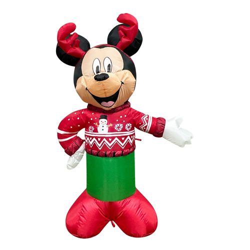 Inflable Disney Mickey navideño -122 cm