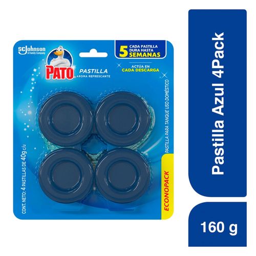 Pastilla Para Baño Pato Azul 4Uds 1 60 g