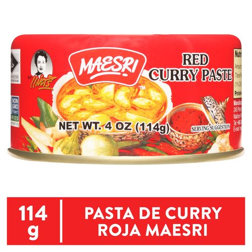 Curry Rojo Maesri Pasta 114 Gr