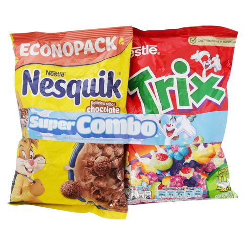 Cereal Pack Bolsas Nesquik Y Trix 680 g