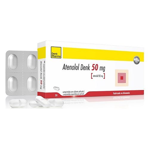 Atenolol Denk 50Mg 30 Comprimidos