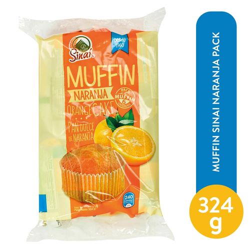 Muffin Sinai Naranja Pack - 324 g