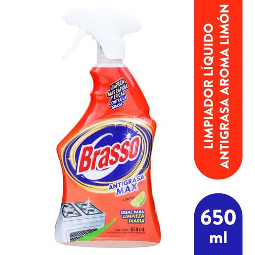 Limpiador Antigrasa Brasso Gold  Limón Rociador - 650 ml