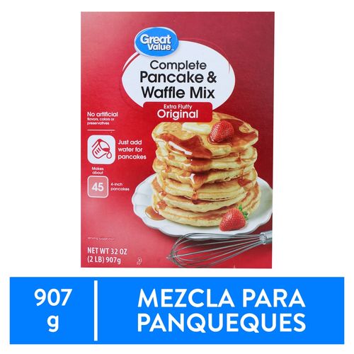 Mezcla Great Value Panqueques Original - 907 g