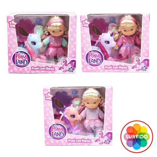 Set Wonder Pony Land con hada - 15 Pzas